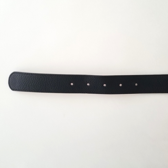 Black H&M Faux Leather Belt, Size M - Picture 2 of 4